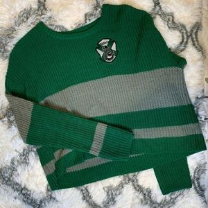 Harry Potter Slytherin House Crop Sweater